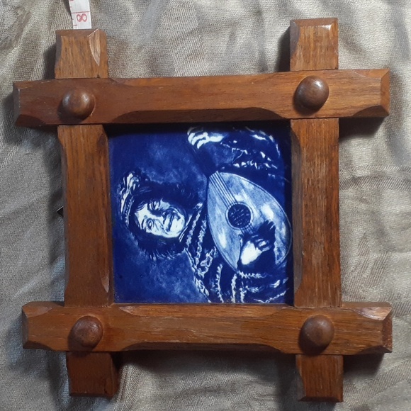 Frans Hals Art Repro Dutch Dleft Blue Tile Decor From Holland Small - Picture 6 of 11